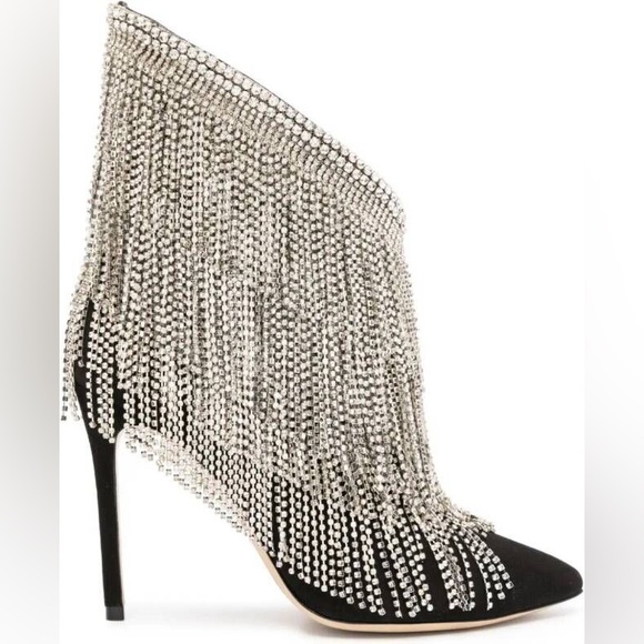 Sophia Webster Xena crystal fringe heel boots 5.5 - Picture 1 of 5